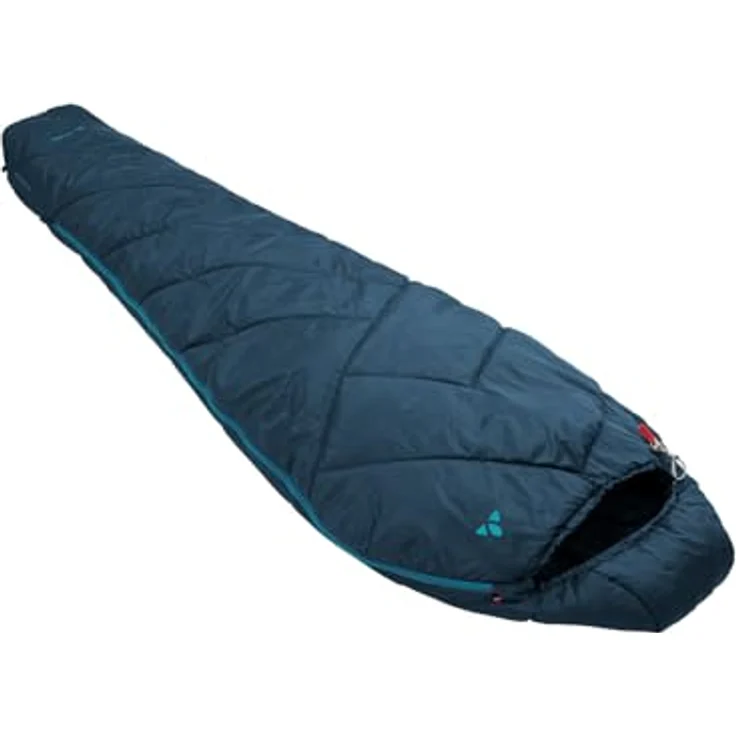 VAUDE Sioux 100 II Syn, Mumienschlafsack mit Konturkapuze, Innentasche und seitlichem Reißverschluss – Bild 1