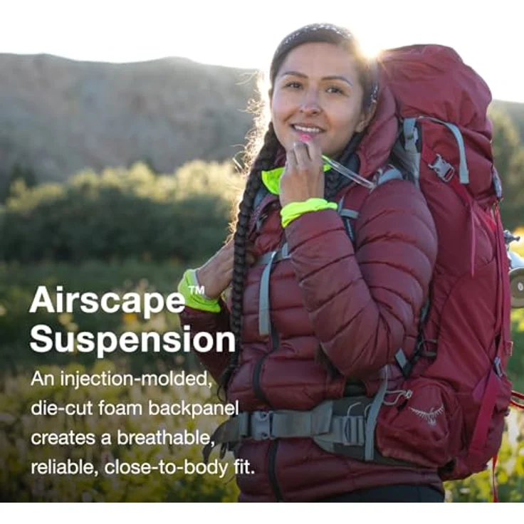 Osprey Ariel 65 WXS-S, Wanderrucksack mit 75 cm Volumen, ceramic blue – Bild 4