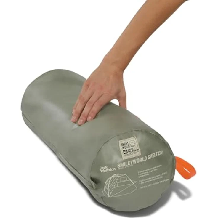 Jack Wolfskin Smileyworld Shelter 3, Strandzelt für 3 Personen, 2.68 kg, leicht aufzustellen, sonnensicher – Bild 4