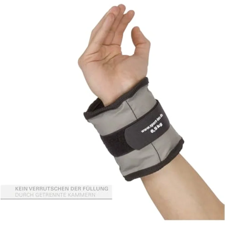 Sport-Tec Gewichtsmanschetten 0,5 kg, Paar mit Klettverschluss, strapazierfähiges Nylon für Arm- und Beingewichte – Bild 6