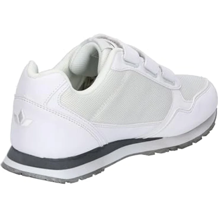 Lico Simon V, Herren Laufschuhe mit Klettverschluss, auswechselbarer Textileinlegesohle und CME-Laufsohle, Weiss – Bild 4