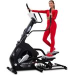 Miweba Sports Crosstrainer MC700 Stepper | Streaming App - 30 Kg Schwungmasse - Bis 150 Kg - Ellipsentrainer Heimtrainer elektrisch - Pulsmesser - Fitness, schwarz