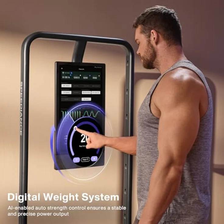 Speediance Gym Monster 2, AI-gestützte Multifunktionale Smith Maschine mit 11 Höhenleveln und integrierter Ruderbank, All-in-One Kraftstation für Ganzkörpertraining – Bild 5