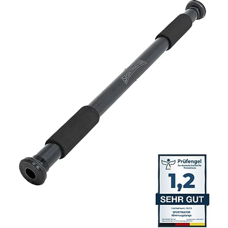SPORTINATOR® Klimmzugstange zum Einspannen im Türrahmen, für dein Home-Gym. Länge 60–102 cm, kompakt, sicher & schnell ohne Bohren, belastbar bis 150 kg – Bild 1