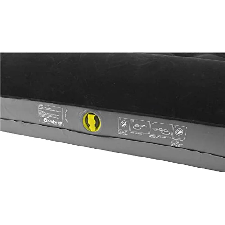 Outwell Flock Classic Isomatte mit integrierter Fusspumpe und erhöhtem Kissenbereich aus strapazierfähigem PVC, Velours-Liegefläche – Bild 5