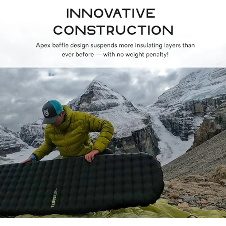 Nemo Equipment Tensor Extreme Conditions, Isomatte für extreme Kälte mit hervorragender Isolierung, leicht und kompakt, inkl. Packsack und Pumpsack – Bild 4