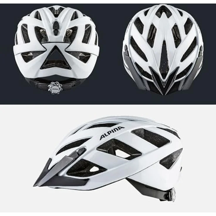 alpina Panoma Classic, Fahrradhelm für schmale Köpfe, 52-57 cm, Inmold-Fertigung, optimale Belüftung – Bild 5