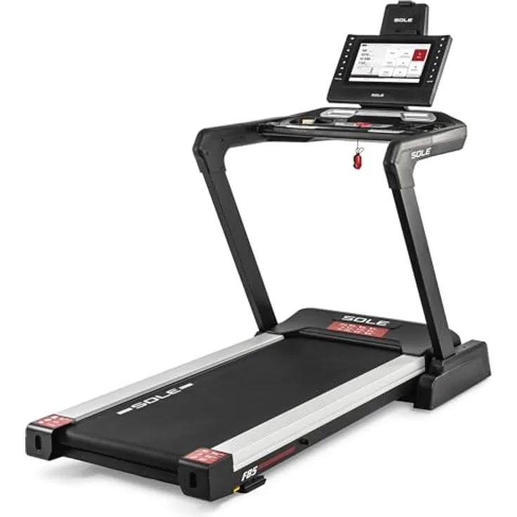 HAMMER Laufband F85, Fitness Laufband mit 15,6" TFT-Touchscreen, 10 Trainingsprogrammen, Steigungsfunktion bis 15%, klappbar & leise, extra breite Lauffläche 156 x 56 cm