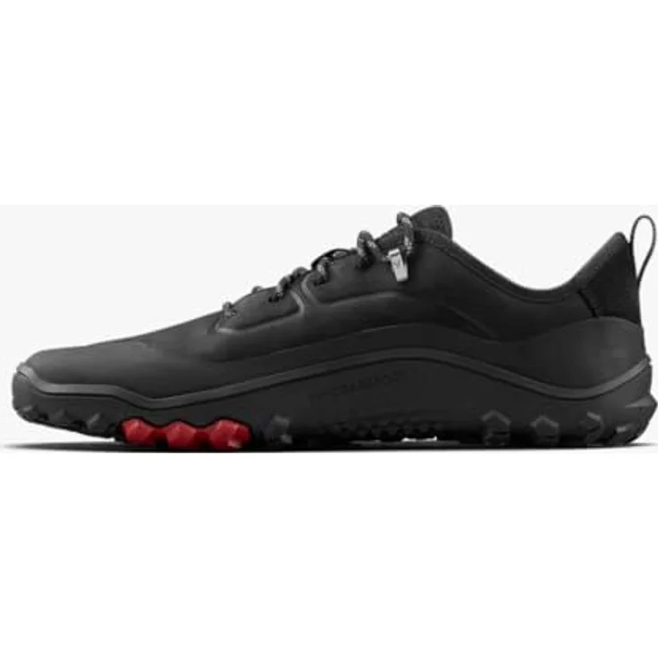 Vivobarefoot Tracker Leather Low, Wanderschuhe mit minimalistischem Design und hochwertigem Leder, Herren, obsidian – Bild 4