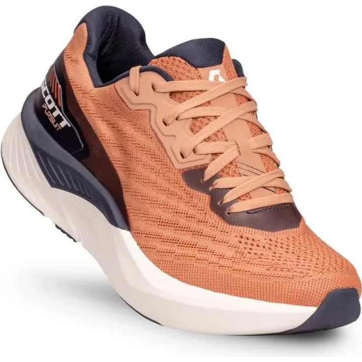 SCOTT Pursuit Running, Laufschuhe für Damen mit Karbonplatte, rose beige/dunkelblau, leichtes Obermaterial aus Mesh, Sprengung 8mm