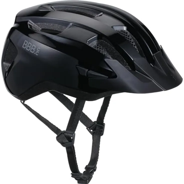 BBB Helm Condor 2.0 L (58-62cm), MTB Helm mit Omicron-Befestigungssystem, glanz schwarz