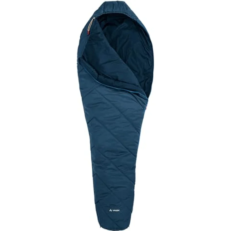 VAUDE Sioux 400 II SYN, Kunstfaserschlafsack mit körperbetontem Mumienschnitt, Konturkapuze und seitlichem Reißverschluss, Baltic Sea, Rechts – Bild 2