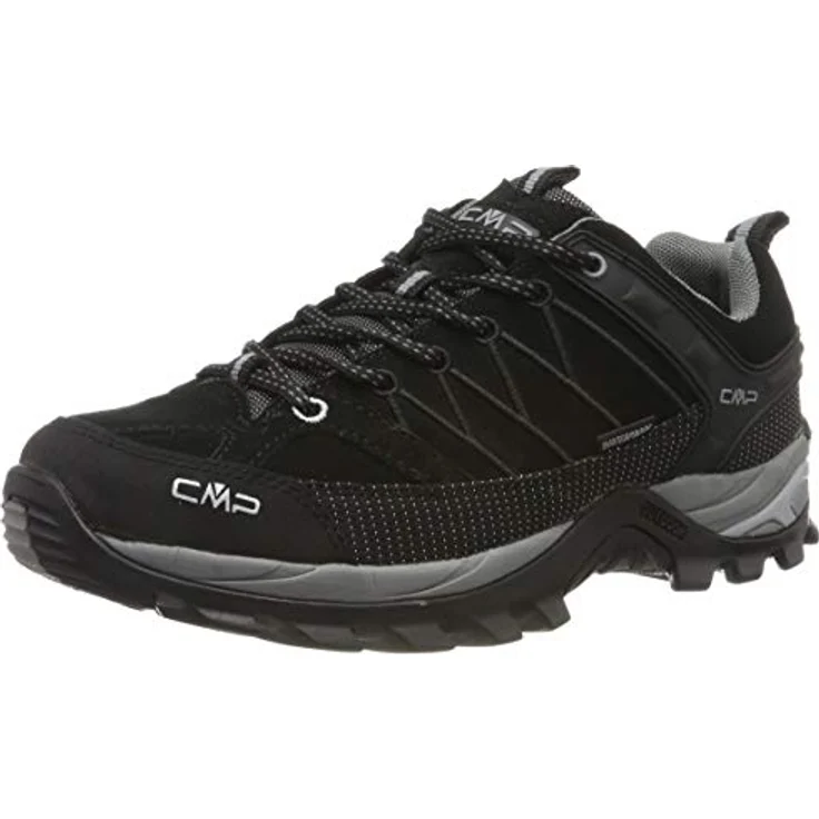 CMP Rigel MID 3Q12947 Herren Trekking Schuhe, waterproof, atmungsaktiv, schwarze Leder-/Textil-Kombination – Bild 1