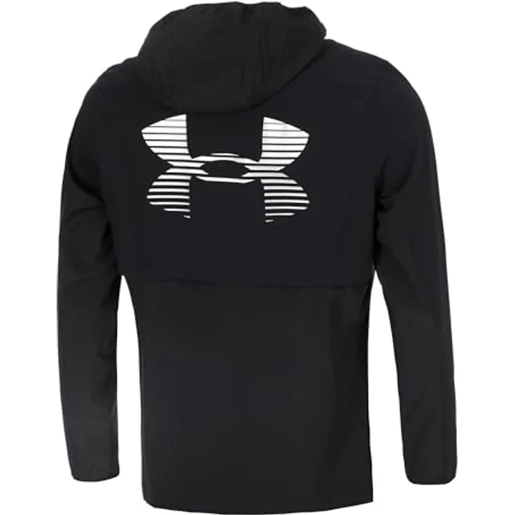 Under Armour Ua Velociti Pro Storm Jacket, wind- und wasserabweisende Laufjacke mit enganliegender Kapuze, schwarz, Größe XL – Bild 3