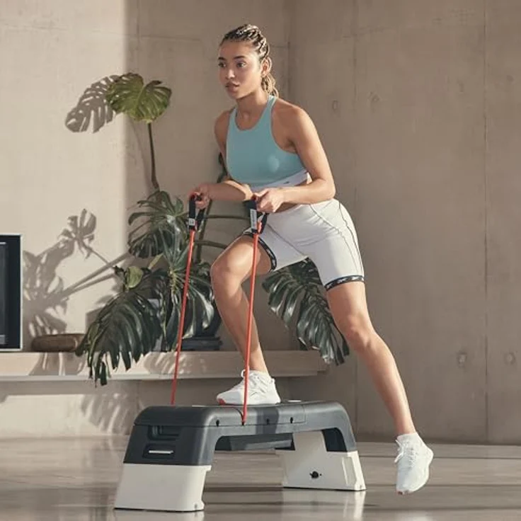 Reebok Stepper, Steppbrett mit neigbarem Deck und Höhenverstellung auf zwei Ebenen, 121 x 33 x 35 cm – Bild 5