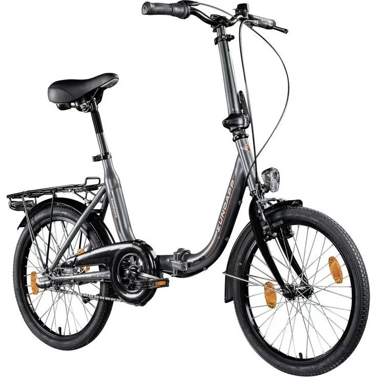 Zündapp ZF40, 20 Zoll Klapprad mit 3-Gang Nabenschaltung, tiefeinsteiger Rahmen, schwarz