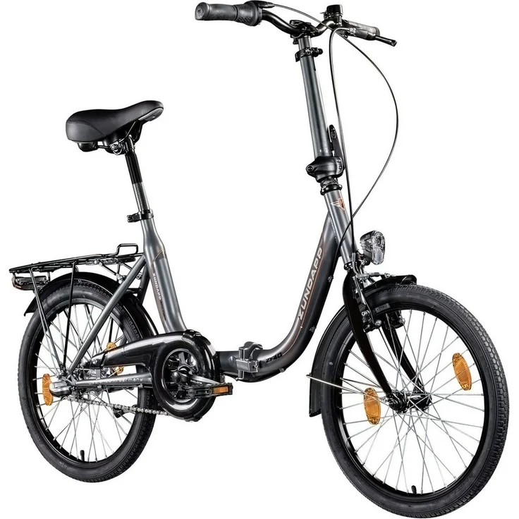 Zündapp ZF40, 20 Zoll Klapprad mit 3-Gang Nabenschaltung, tiefeinsteiger Rahmen, schwarz