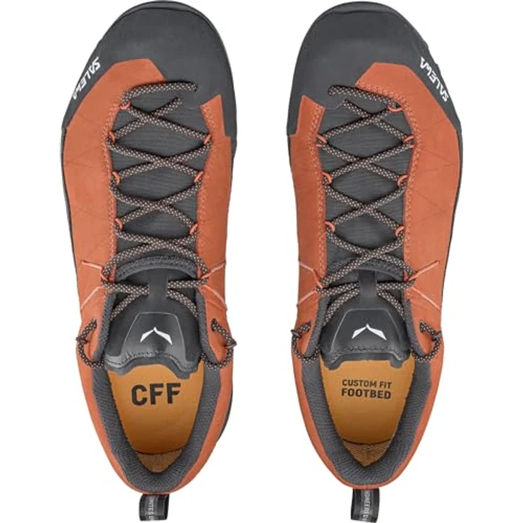Salewa Wildfire Leather 2 GORE-TEX Herren Wanderschuhe, Schwarz, flexibel und stabil für felsiges Terrain mit griffiger POMOCA® Gummisohle und Climbing Lacing. – Bild 6