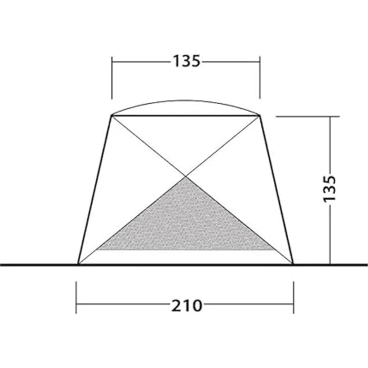 Outwell Strandzelt + Strandmuschel, leichtes Zelt für 3 Personen, 3.60 kg – Bild 5