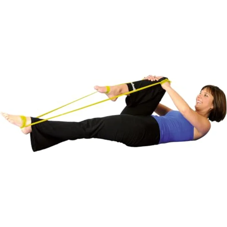 THERABAND Original Fitness Latex-Widerstandsbänder, Vorratsrolle 45,5 Meter, 100% Naturlatex, Gelb | Leicht, ideal für Rehabilitation und Ganzkörpertraining – Bild 3