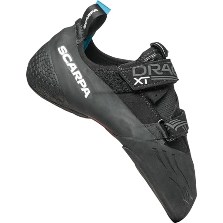 Scarpa Drago XT, Kletterschuhe mit hervorragender Sensibilität und Toepatch, grau schwarz, Größe 35 – Bild 1