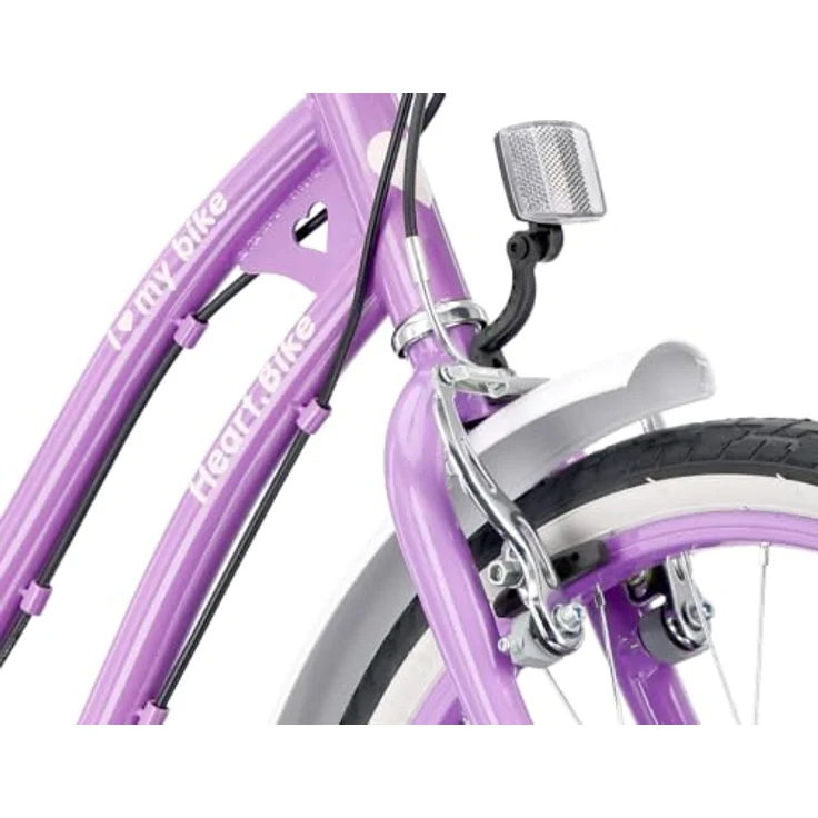 Sun Baby Heart Bike 20 Zoll Mädchenfahrrad, 6-Gang Shimano, lila – Bild 3