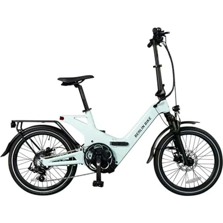 Berlin Bike BERLIN 2GO hellgrün - Klappbares E-Bike, Shimano 7-Gang-Schaltung, Ca. 50 km Reichweite – Bild 2