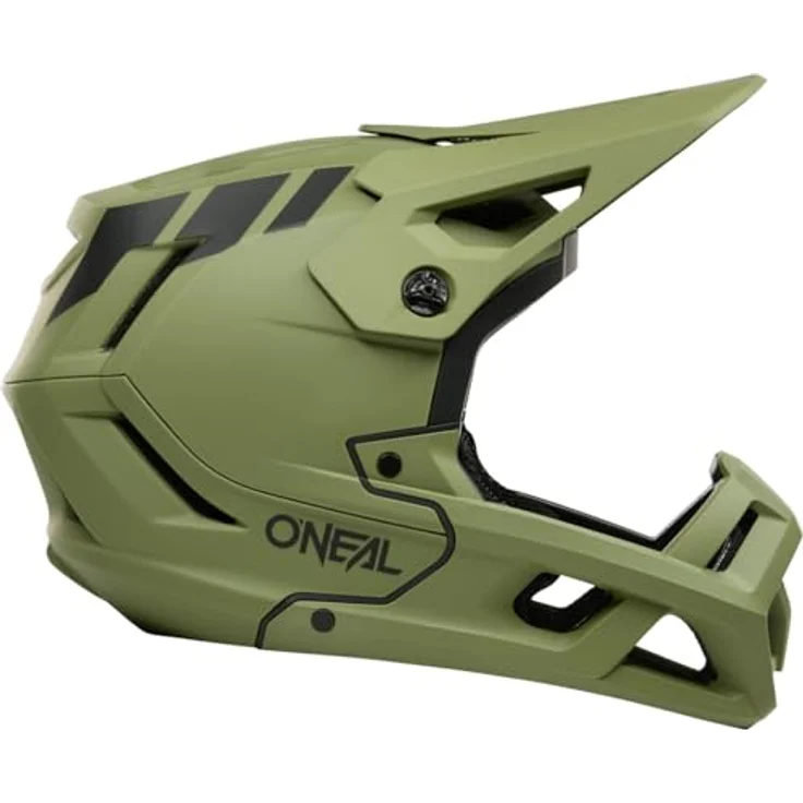 O'Neal SL1 Crest Downhill Helm, Leichtgewichtiger Full-Face Helm mit Fidlock® Magnetverschluss, olive/schwarz, Größe XL (61/62 cm) – Bild 3