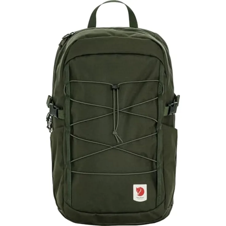 Fjällräven Skule 24, Unisex Wanderrucksack aus recyceltem Polyester, wasserabweisend, mit Laptopfach, Deep Forest, One Size