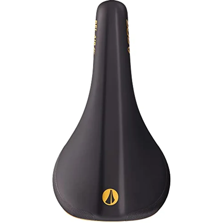 SDG Bel-Air 3.0 Lux/Aluminium-Sattel, hochwertiger Fahrradsattel in Schwarz/Gold, innovatives Design – Bild 5