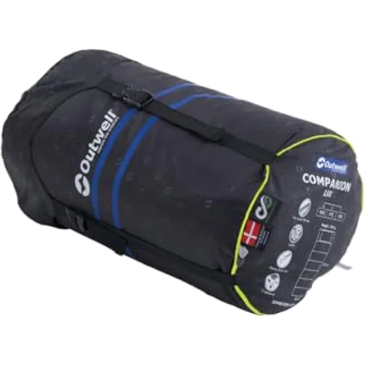Outwell Campion Lux Teal, Schlafsack 225 cm, komfortabel bis 5 °C, für 3 Jahreszeiten, leicht und geräumig – Bild 4