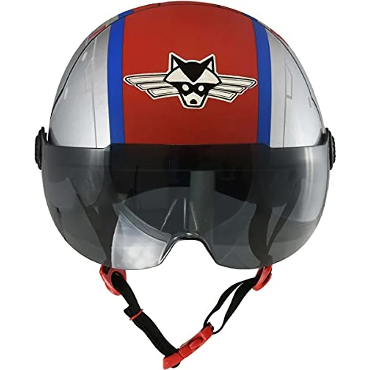 Raskullz Flying Ace Unisex Kinderhelm, Einheitsgröße 50–54 cm, mit verstellbaren Riemen und aerodynamischen Kühlungsöffnungen – Bild 5