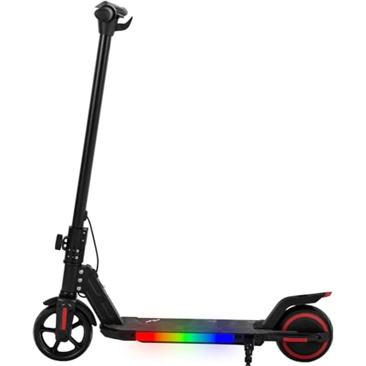 eFlux Kids K1 E Scooter, Elektroscooter für Kinder ab 6 Jahren, klappbar, LED-Beleuchtung, Geschwindigkeit bis 16 km/h, Reichweite bis 15 km, leicht mit 6,5 kg – Bild 3