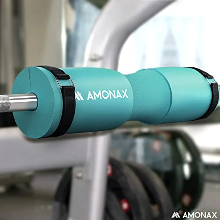 Amonax langhantel polster, extra dicke nackenpolster langhantel- Barbell Pad nackenschutz für hip thrust und squat, und andere Übungen, Fitness, Krafttraining für Männer und Frauen (Türkis) – Bild 4