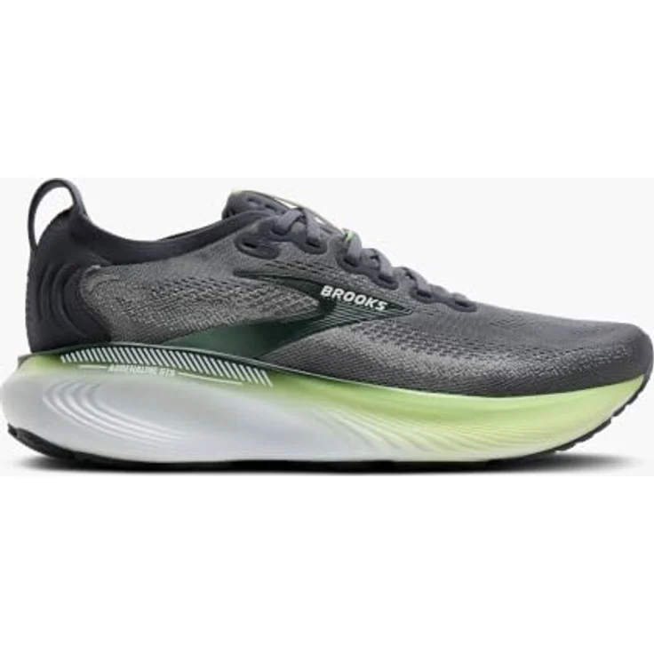 Brooks Adrenaline GTS 25 Herren Laufschuh, Grey/Paradise Green/Spruce, Medium (1D), Größe 44.5 mit zuverlässigem Support für ungestörtes Laufen – Bild 5