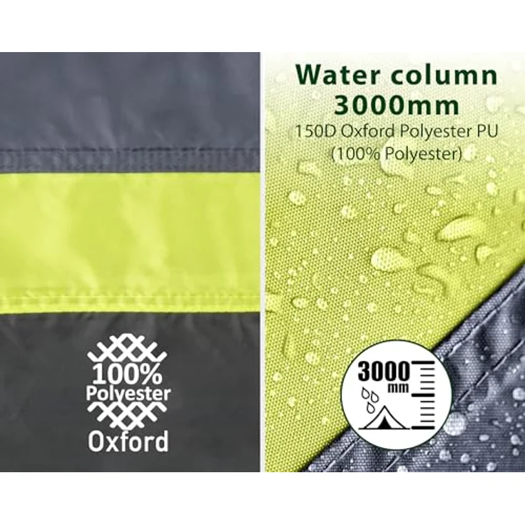 Brunner Tunnelzelt, 5-Personen Familienzelt mit 18 kg Gewicht und eingenähter Bodenwanne aus robustem PE-Material – Bild 5