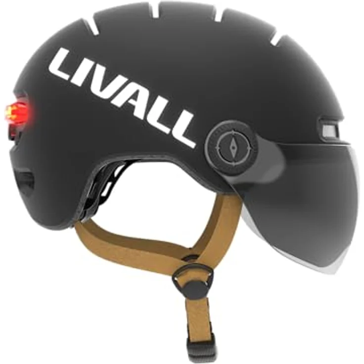 Livall L23, Fahrradhelm mit Bremswarnleuchten, automatischer Beleuchtung und langer Akkulaufzeit, IPX5 wasserfest – Bild 3