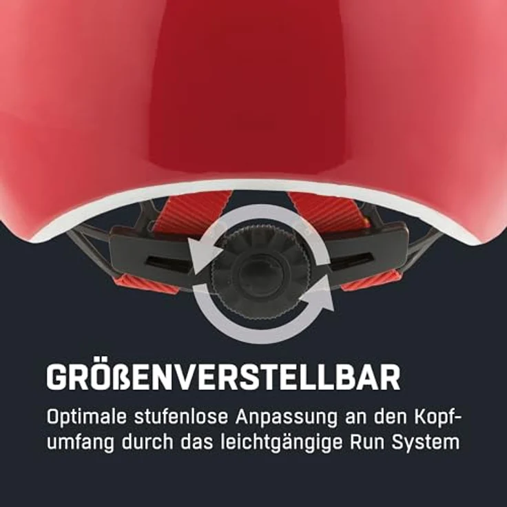 ALPINA Hackney, leichter und bruchfester Fahrradhelm für Kinder, optimal klimatisiert mit nachrüstbarem LED, red Gloss, S (47-51 cm) – Bild 5