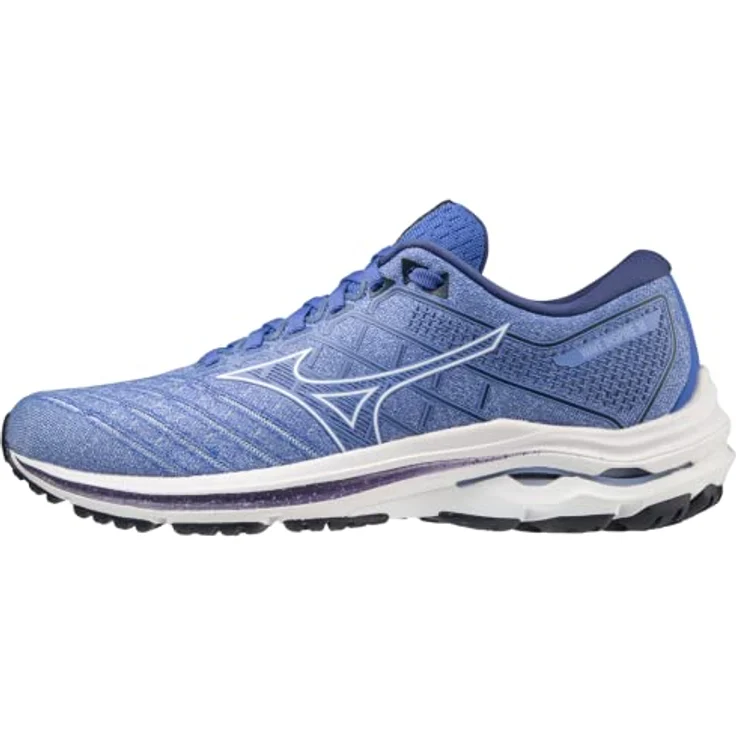 Mizuno Wave Inspire 18, Laufschuhe Damen mit hervorragender Dämpfung und nahtloser Passform, schwarz – Bild 1