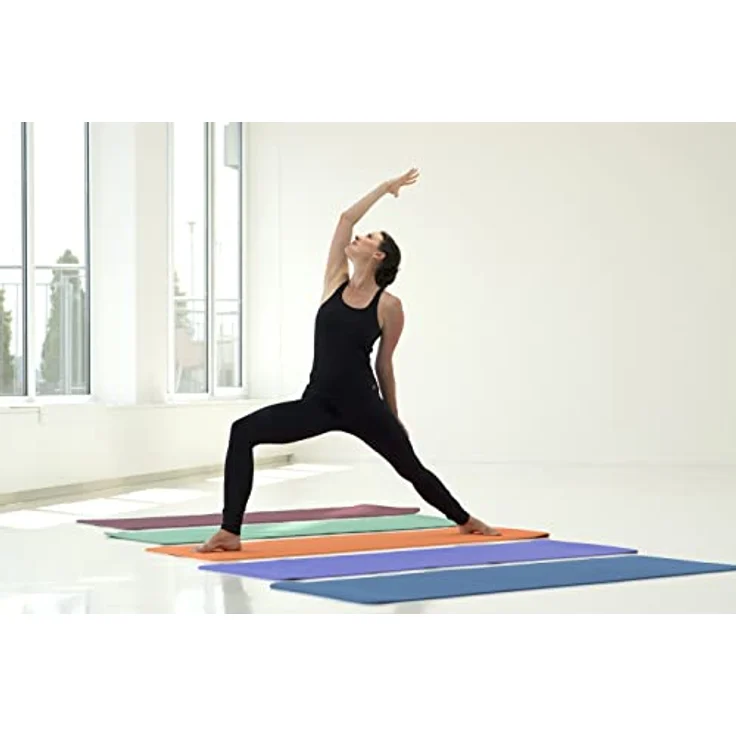 Yogistar Yogimat Pro Yogamatte, Naturkautschuk, rutschfest, stoßdämpfend, pflegeleicht, hohe Qualität, Zweifarbenoptik – Bild 6