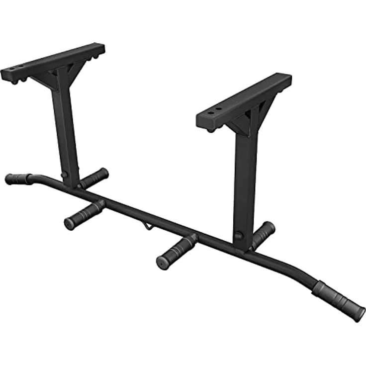 Hop-Sport Multigriff Klimmzugstange für Deckenmontage HS-2001K – Profi Fitness Pull Up Bar mit 6 rutschfesten Griffen und Halterung für Boxsack oder TRX – Bild 5