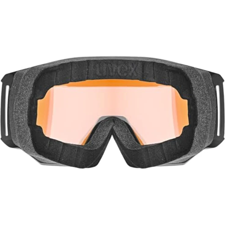 uvex athletic FM, Skibrille mit Visier, beschlagfrei, für Damen und Herren, zylindrische Doppelscheibe, black matt, one size – Bild 3