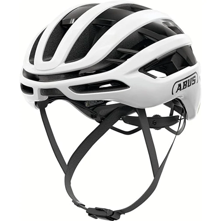 ABUS Rennradhelm AirBreaker 2.0 MIPS, leichter Fahrradhelm mit optimierter Belüftung und Aerodynamik, für Herren und Damen, weiß, Größe M (54-58 cm) – Bild 5