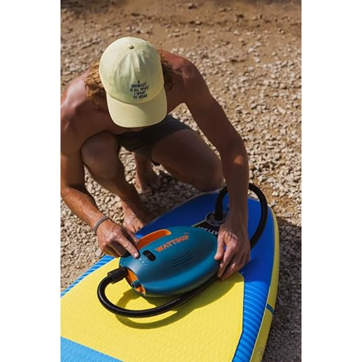 WattSUP F10 SUP Board Stand Up Paddle Surf-Board Paddel ISUP 305x81cm, Blau/Yellow – Bild 16