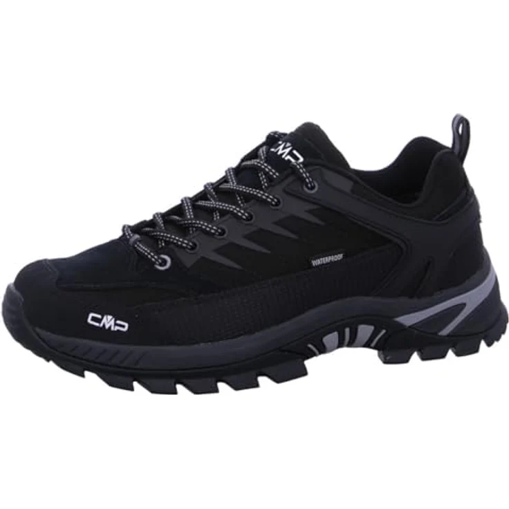 CMP Rigel 2.0 Low Trekking WP, wasserdichte Herren Wanderschuhe mit Climaprotect-Membran, schwarz – Bild 1