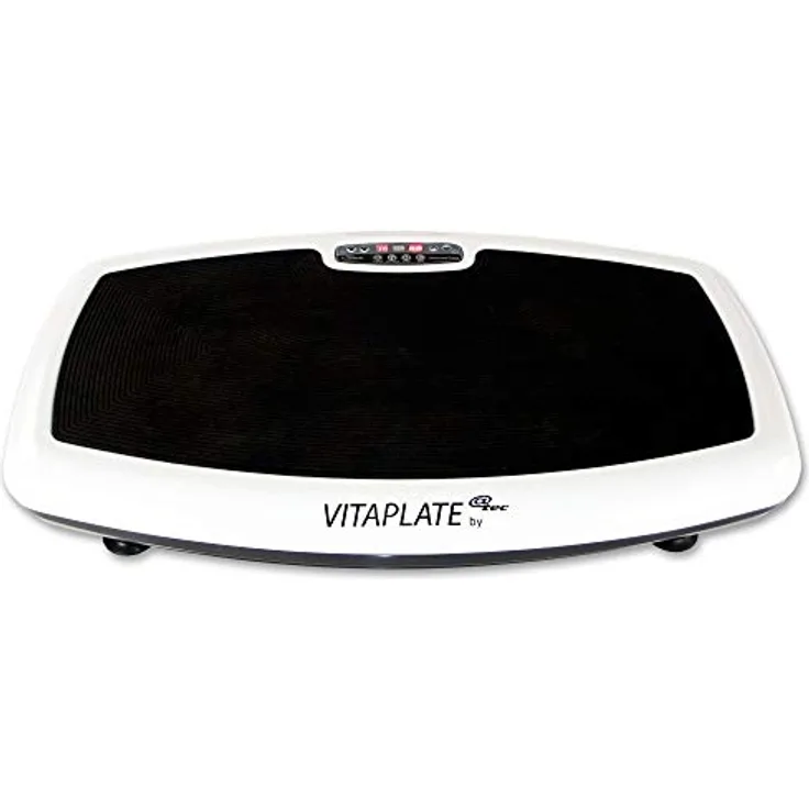 @tec Vibrationsplatte, Vitaplate Vibration Trainings-Gerät, effektiver Vibrationstrainer, Sport Rüttelplatte, Fernbedienung & großer Trainingsfläche 77x46x14cm