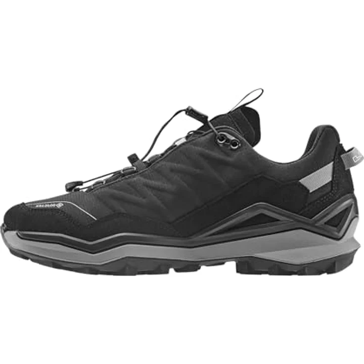 Lowa Maddox Pro GTX LO, leichter Wanderschuh schwarz, wasserdicht mit Schnellschnürsystem, Gr. 45 – Bild 3