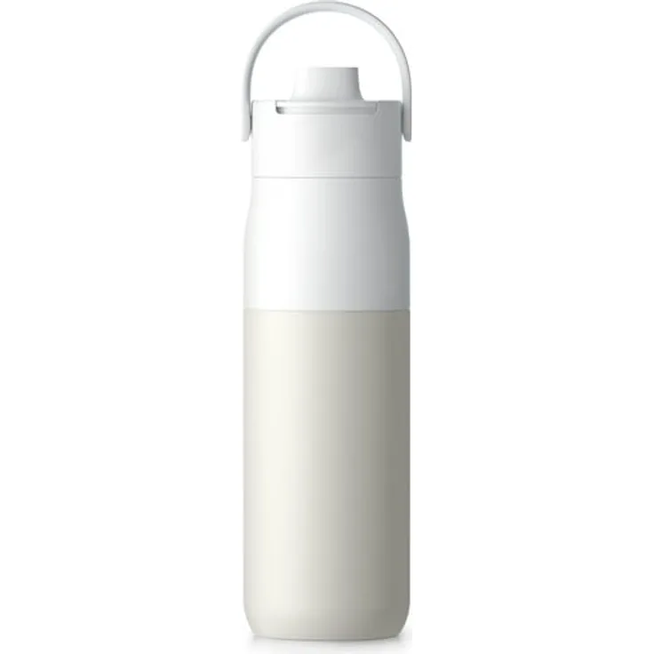 LarQ Insulated Bottle Granite White 680ml, hält 24h kühl, breiter Ausguss, ergonomischer Griff