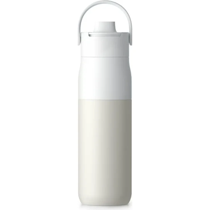 LarQ Insulated Bottle Granite White 680ml, hält 24h kühl, breiter Ausguss, ergonomischer Griff