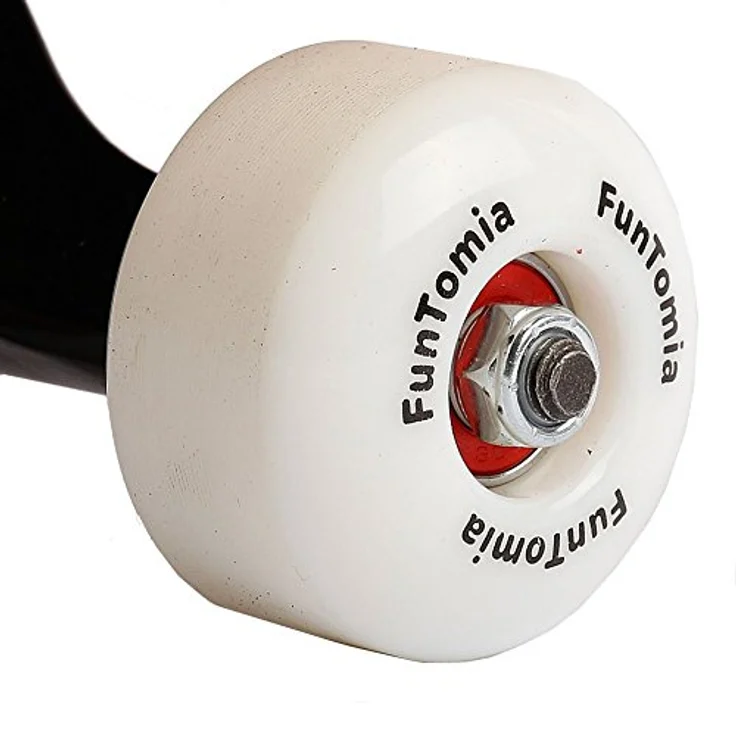 FunTomia Skateboard, 7-lagiges kanadisches Ahornholz mit ABEC-9 Kugellagern und 100A Rollenhärte, Kicktail, 78,5 cm, leicht und stabil, bis 130 kg belastbar – Bild 4